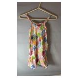 Old Navy spaghetti strap dress with colourful