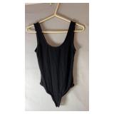 Black Forever 21 sleeveless bodysuit in size