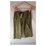 Baby Gap green fleece pants with drawstring waist