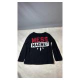 Black long sleeve Childï¿½s Play shirt with red,