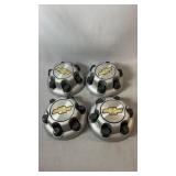 Set of four matching Chevrolet wheel center caps