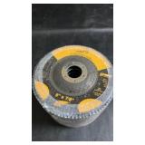Stack of LYNX 5ï¿½ x 7/8ï¿½ metal grinding discs, 60