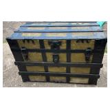 Antique steamer trunk - SJ tag attached