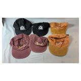 Six Labatt beer baseball caps, including two