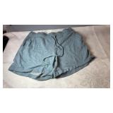 Grey pull-on casual shorts, size medium, with