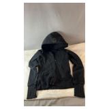 Black Lululemon full-zip hoodie, possibly size
