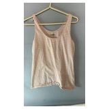 Light pink and white striped Old Navy sleeveless