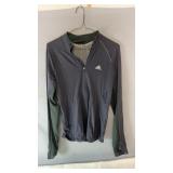 Adidas athletic zip-up jacket, size Medium, with