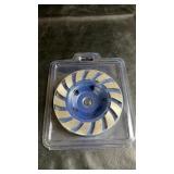 Diamond grinding cup wheel in plastic case,