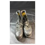 Black Polo leather upper boots, size 12D, with