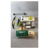Collection of painting and renovation supplies