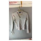 Levon gray ribbed long-sleeve shirt with subtle