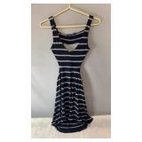 Ocean Drive navy blue and white striped
