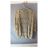 GRG Montreal cream open-front knit cardigan with
