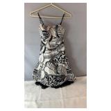 Le Chï¿½teau black and white patterned dress with