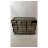 Multi-drawer storage organizer - partly full