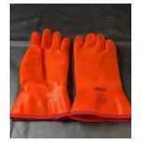Pair of bright orange Ansell Edmont Polar Grip