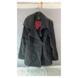 DKNY womenï¿½s gray coat in size 6 with oversized