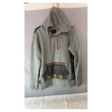 Burton gray pullover hoodie, size Medium, with