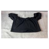 Black SHEIN crop top in size Small with an