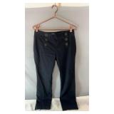 Black Express pants in size 6 with a double-row