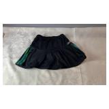 Black Adidas athletic skort, size 6, with green