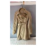 Suzy Shier beige trench-style coat in size Extra
