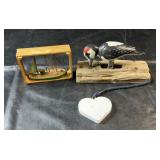 Decorative collection featuring a wooden