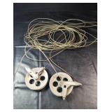 Clothesline Reels & CableTwo metal clothesline