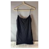 Black Garage size large fitted dress with thin