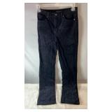 Navy blue Uniqlo corduroy pants, size 26 x 32,