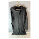 Gray Majora long sweater, size medium, featuring