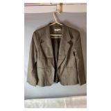 Brown Cleo blazer, size 10, featuring a subtle