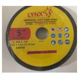 Sealed bundle of Lynx 5-inch cutting discs for