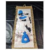 Signed Fabri Folk Art Wall HangingDecorative