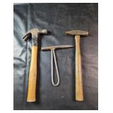 Hammers & Pick ToolThree hand tools including a
