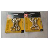 Two packages of Bulldog Hardware nickel-plated