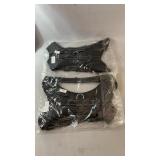 Two black dog harnesses, both size XL, with