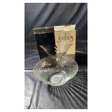 Clear Crystal Clear Studios glass serving bowl