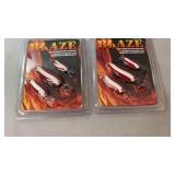 Two Blaze 3-piece premium casting spoon packs
