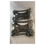 Two black dog harnesses, both size XL, with