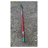 Extendable red and green telescoping pole by