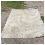 Carpet Art Deco beige area rug from the Luxury