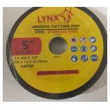 Sealed bundle of Lynx 5-inch cutting discs for