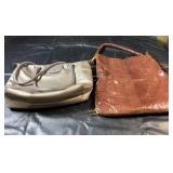 Beige Sachi insulated cooler tote with carrying