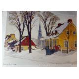 Clarence Gagnon Winter Morning in Baie-Saint-Paul