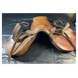 Big Horn leather horse saddle made by Big Horn