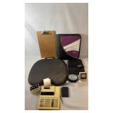 Mixed office and desk accessories featuring a
