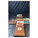 Collection of books covering fiction, memoirs,
