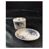 Old Country Roses Toothbrush Holder & Soap Dish